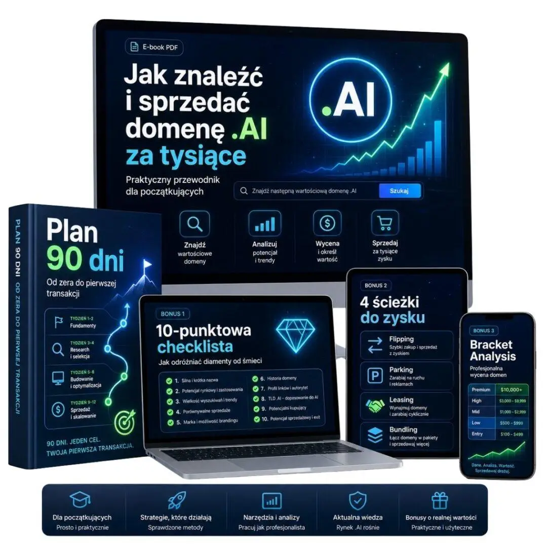 Jak Jedno Słowo i &bdquo;.ai&rdquo; może być Warte 274K Dolar&oacute;w? &ndash; Jak znaleźć i sprzedać domenę za tysiące?