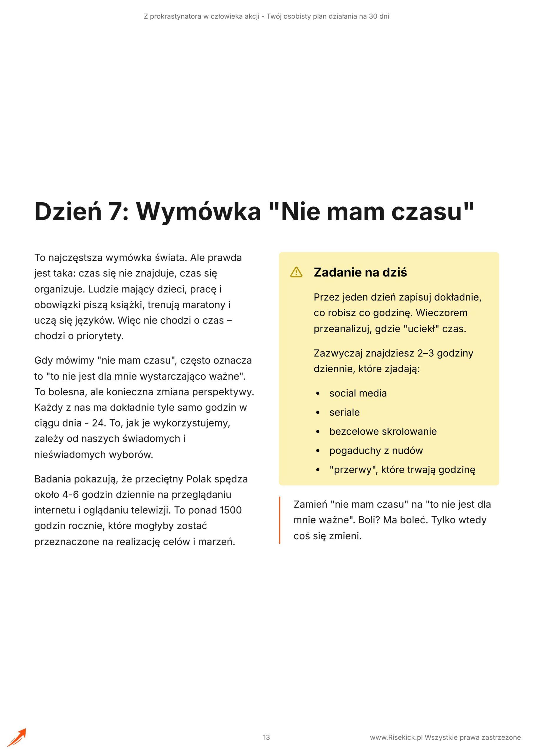 Z prokrastynatora w człowieka akcji – Twój osobisty plan działania na 30 dni
