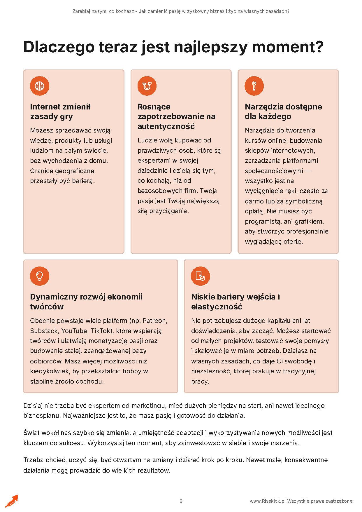 Zarabiaj na tym, co kochasz – Jak zamienić pasję w zyskowny biznes i żyć na własnych zasadach?