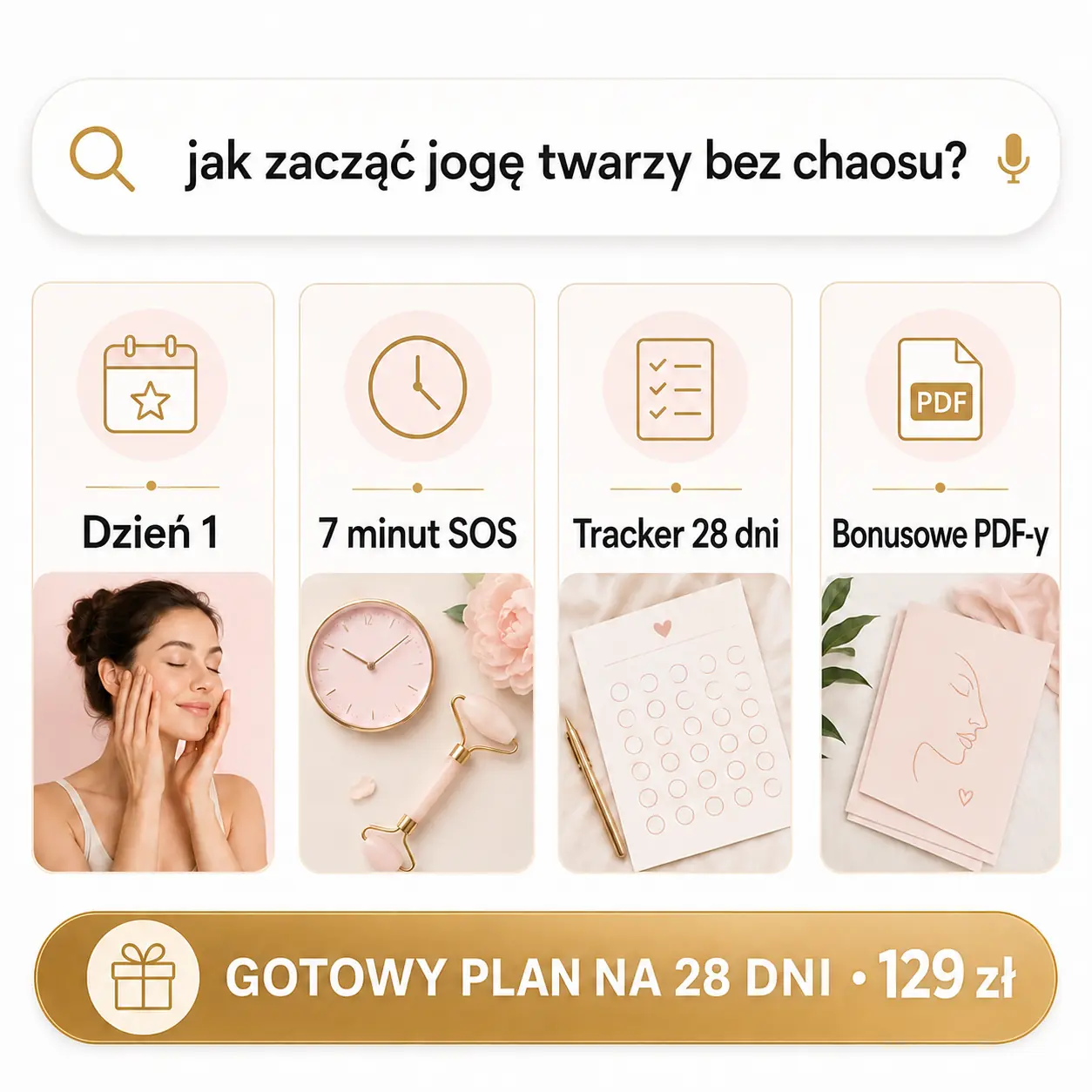 Przykładowy dzień programu Joga Twarzy